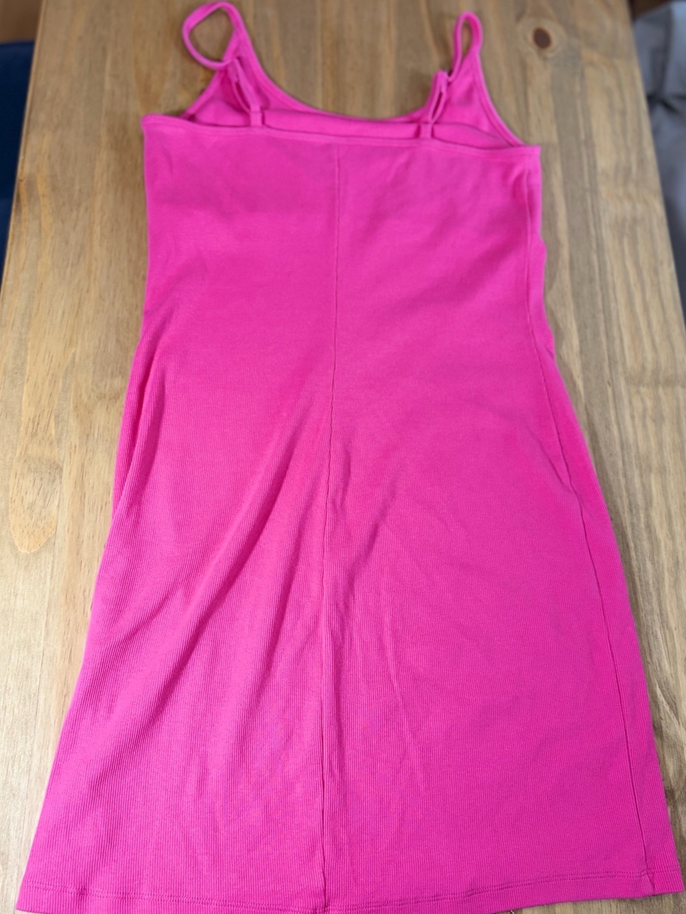 Women’s old navy pink Spaghetti Strap ribbed Bodycon Dress - Picture 3 of 4